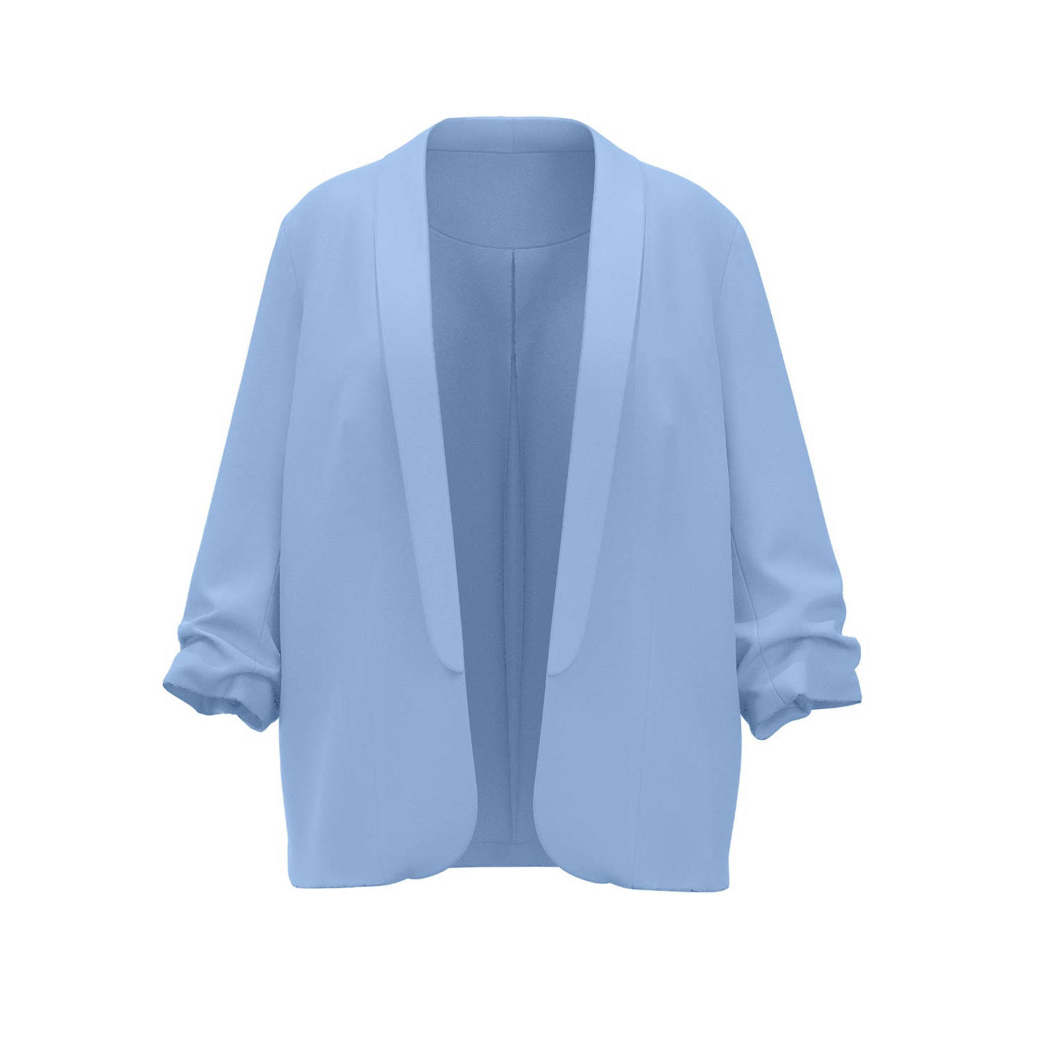 PIECES Curve rechtvallende blazer PCBOSS blauw
