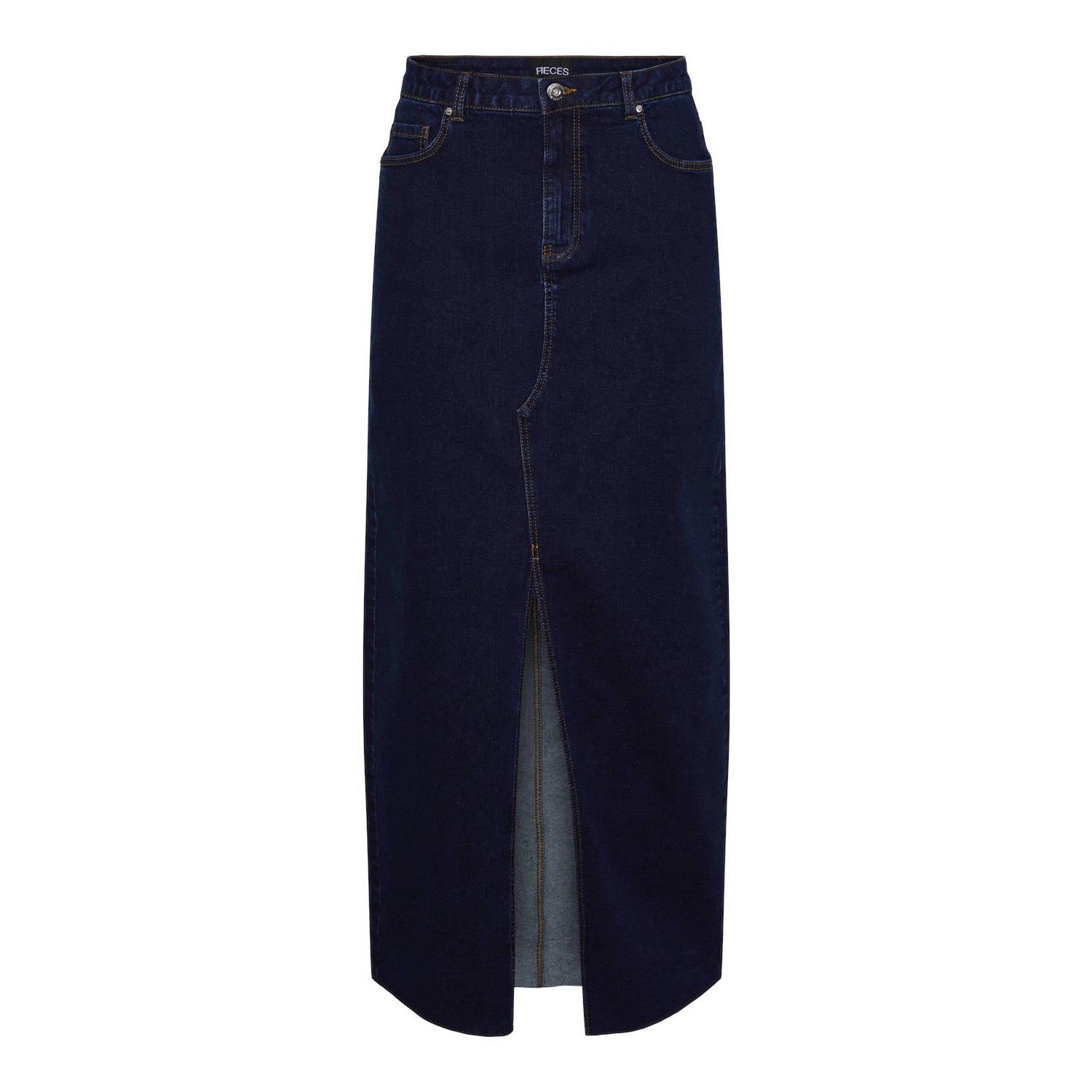 PIECES Curve spijkerrok PCJESSIE dark blue denim