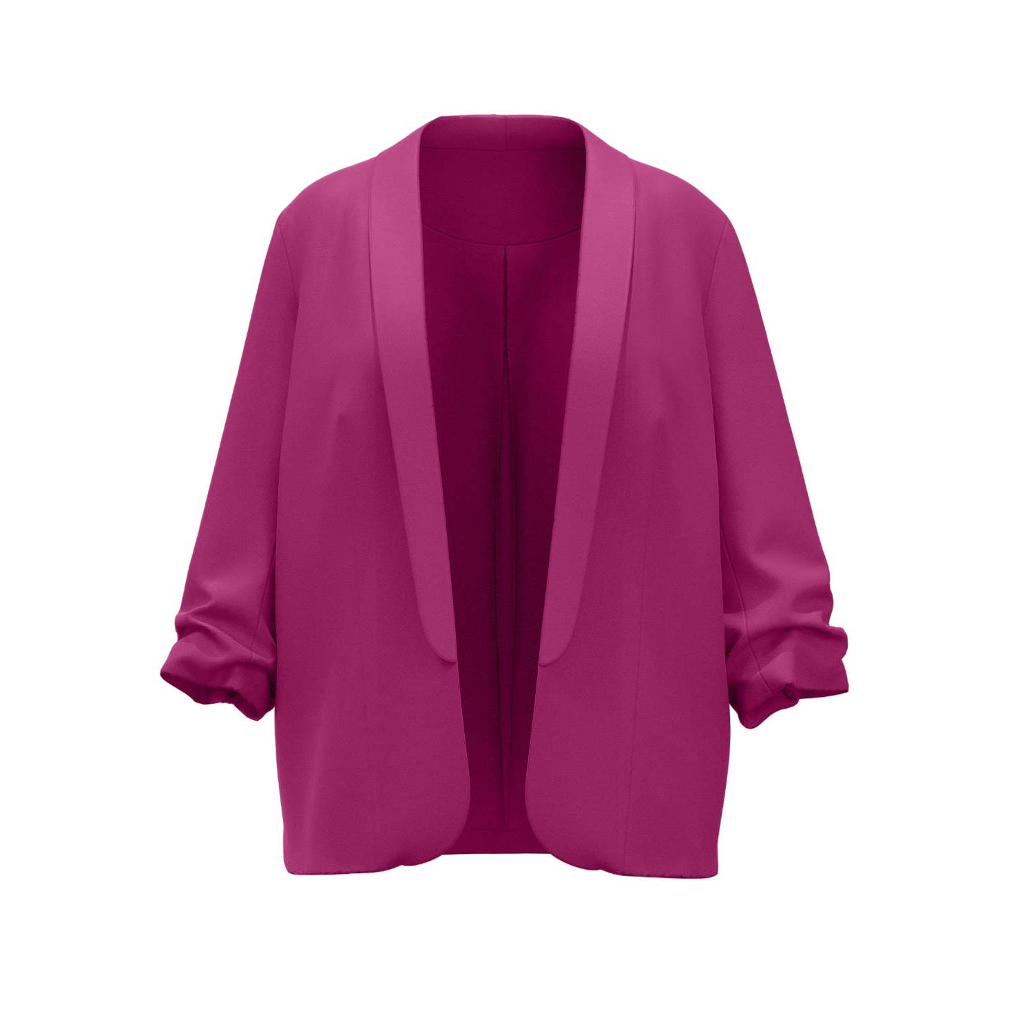 PIECES Curve rechtvallende blazer PCBOSS fuchsia