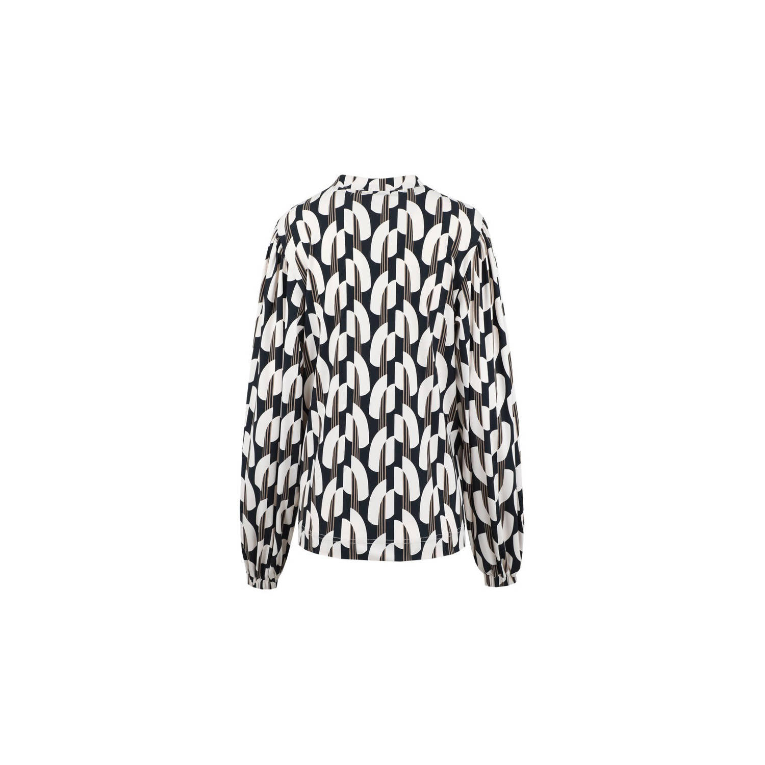 G-maxx top Ellis met all over print zwart wit