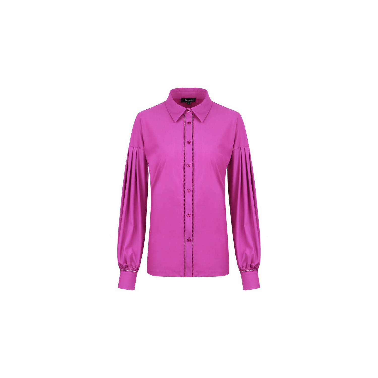 G-maxx blouse Esmay met plooidetails roze