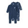 NAME IT BABY baby pyjama met all over print - donkerblauw/lichtblauw (set van 2)
