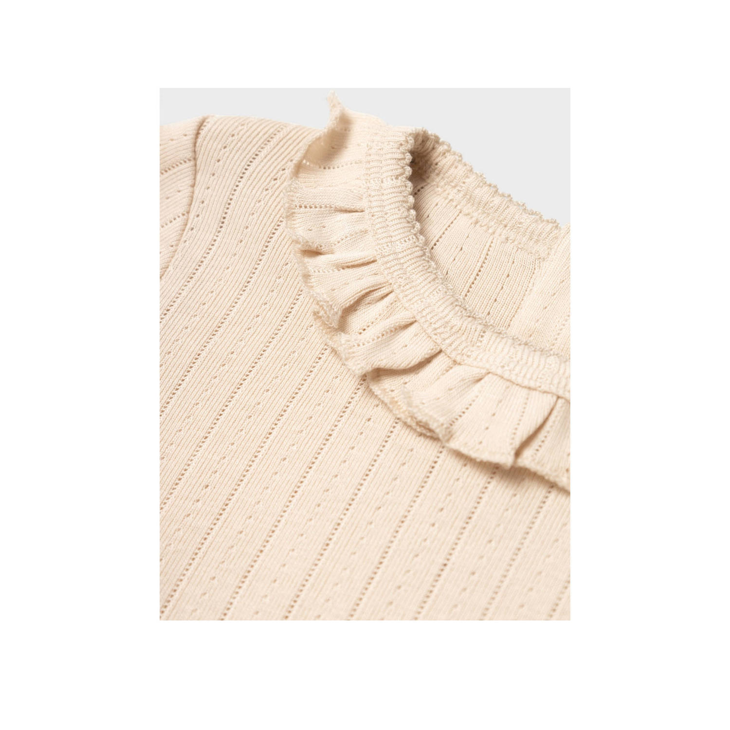 LIL' ATELIER MINI longsleeve NMFRACHEL ecru