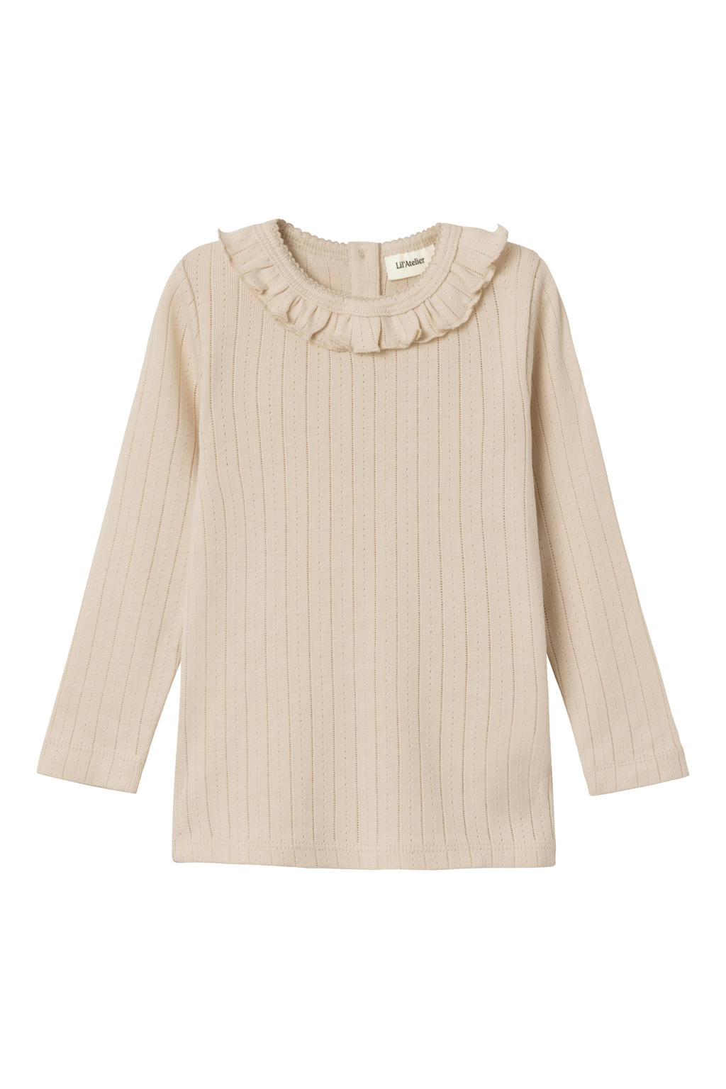 LIL' ATELIER MINI longsleeve NMFRACHEL ecru