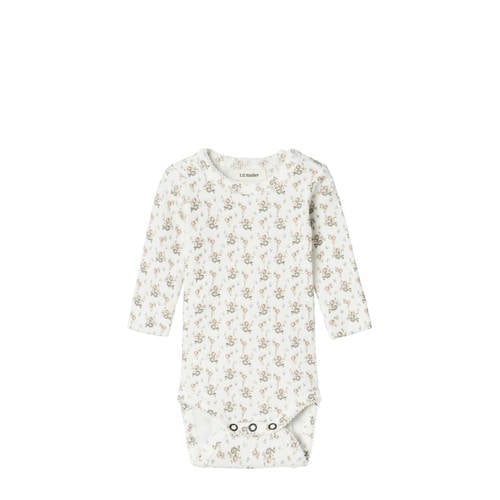 LIL' ATELIER BABY romper NBFGAGO offwhite afbeelding