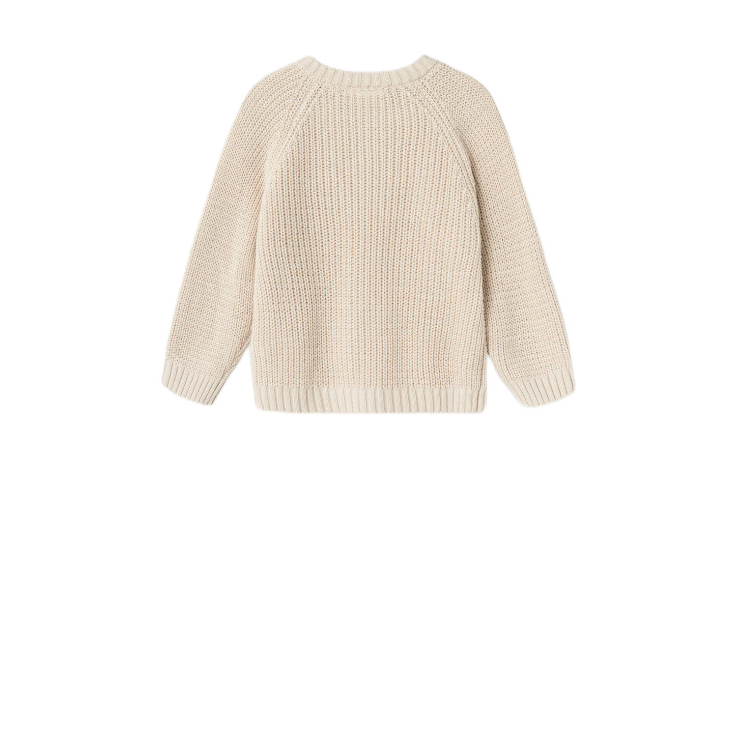 LIL' ATELIER MINI gebreid vest NMNEMLEN beige