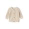 LIL' ATELIER BABY baby gebreid vest NMNEMLEN lichtzand