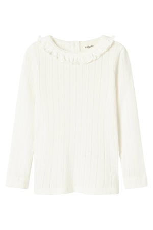 longsleeve NMFRACHEL offwhite