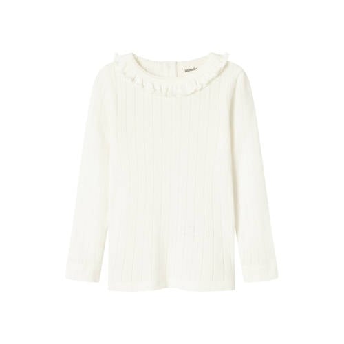 LIL' ATELIER MINI longsleeve NMFRACHEL offwhite afbeelding