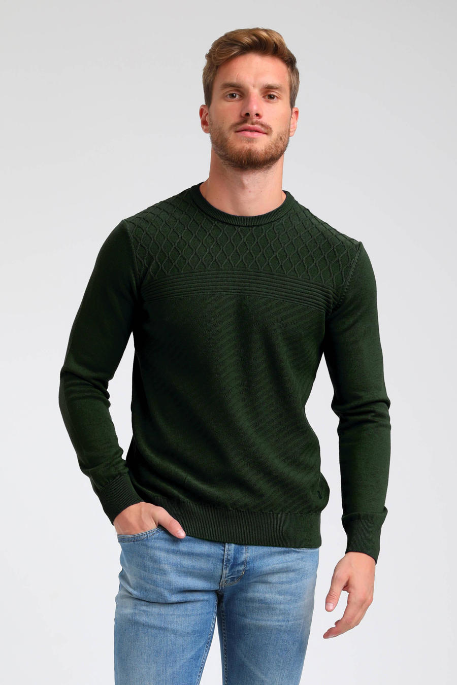 Leif Nelson Heren gebreide trui met dikke capuchon winterjas LN5290, Antraciet/Zwart, M Leif Nelson Heren gebreide trui met dikke capuchon winterjas LN5290, Antraciet/Zwart, M