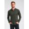 GABBIANO slim fit overhemd donkergroen