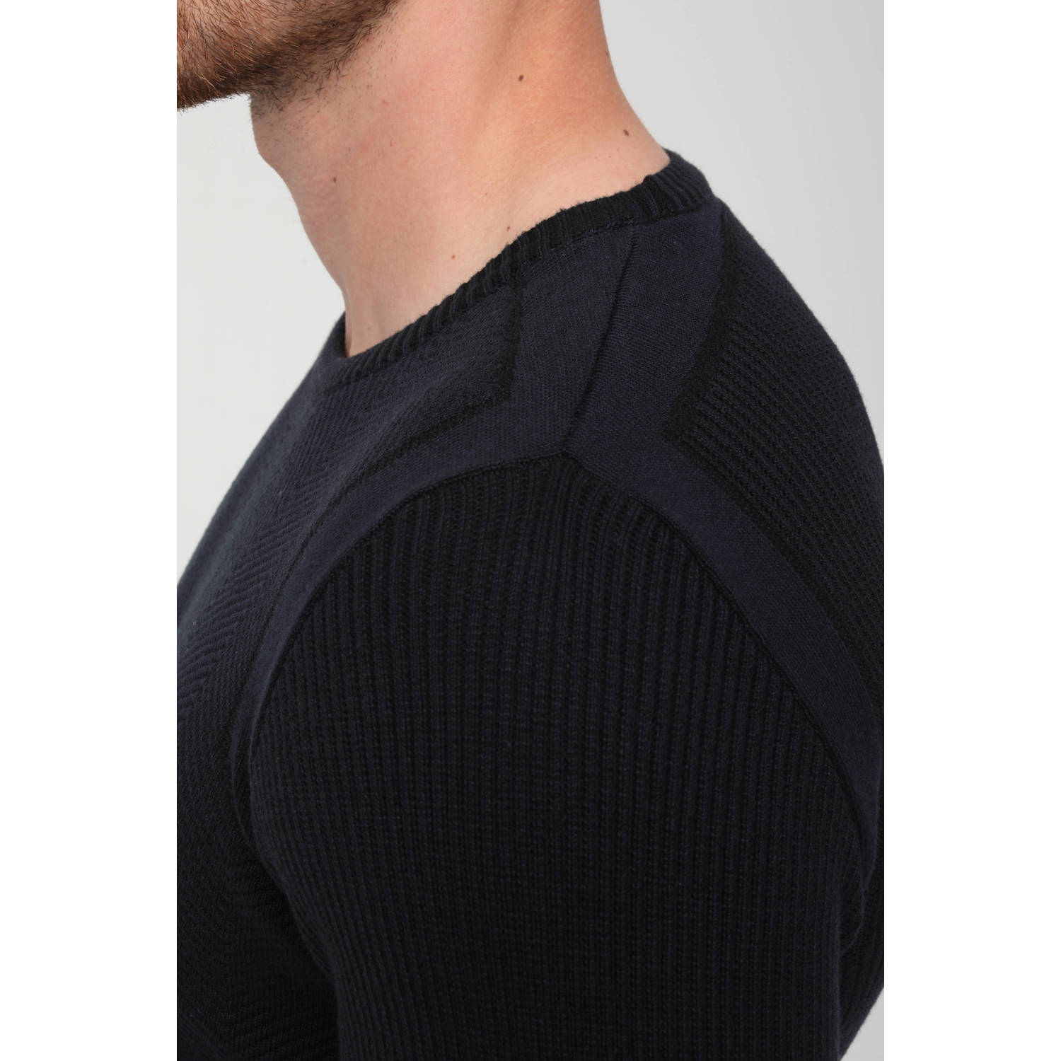 GABBIANO gebreide trui donkerblauw