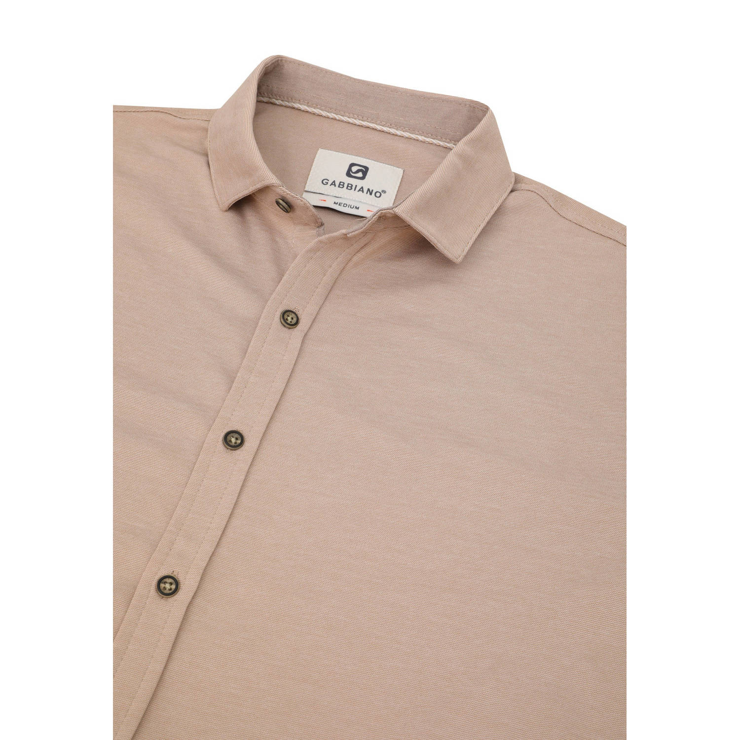 GABBIANO slim fit overhemd beige