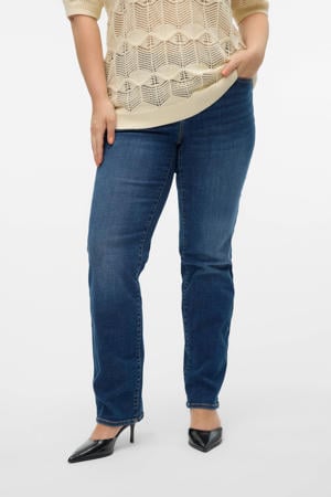 straight leg jeans VMCFLASH dark blue denim