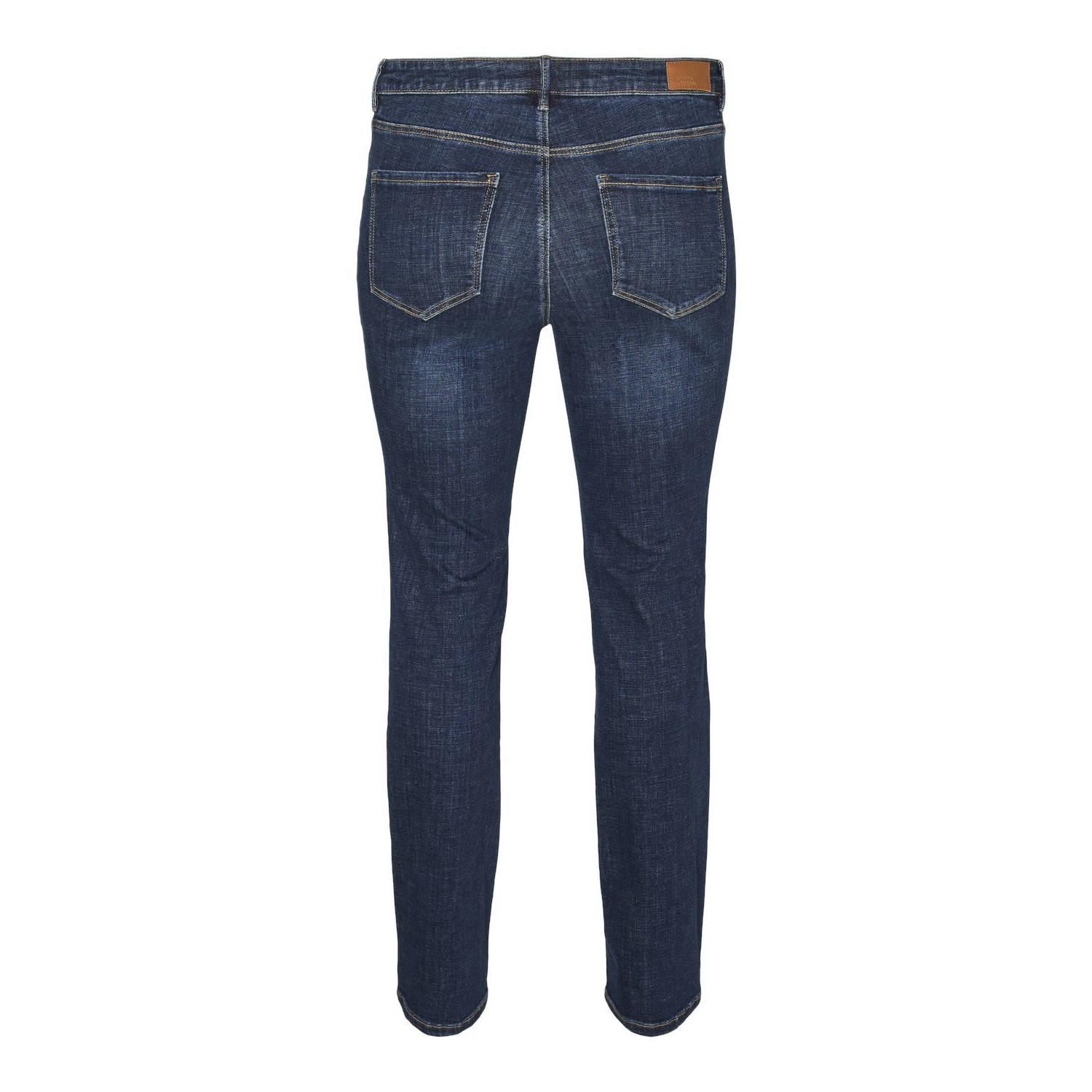 VERO MODA CURVE straight leg jeans VMCFLASH dark blue denim
