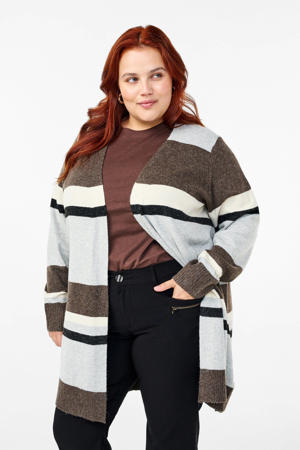 gestreept vest CASUNNY bruin