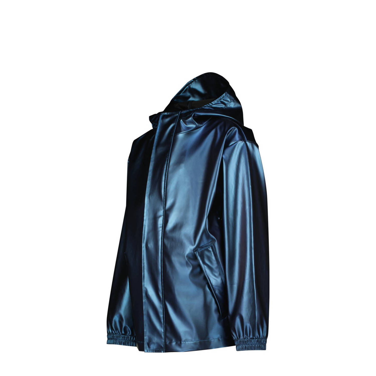 Vingino kids regenjas Lightning blauw metallic
