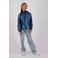 Vingino kids regenjas Lightning blauw metallic
