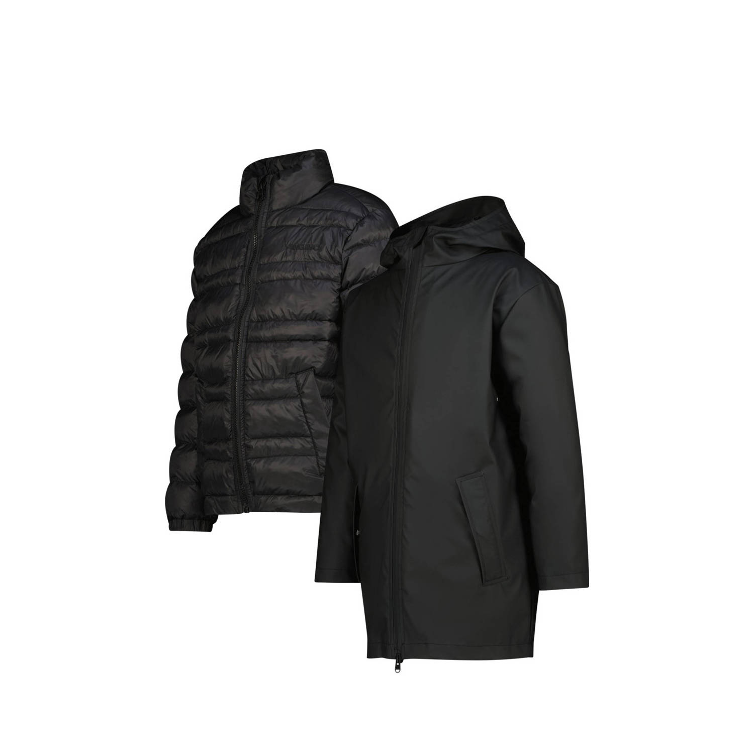 Vingino kids regenjas Monsoon zwart