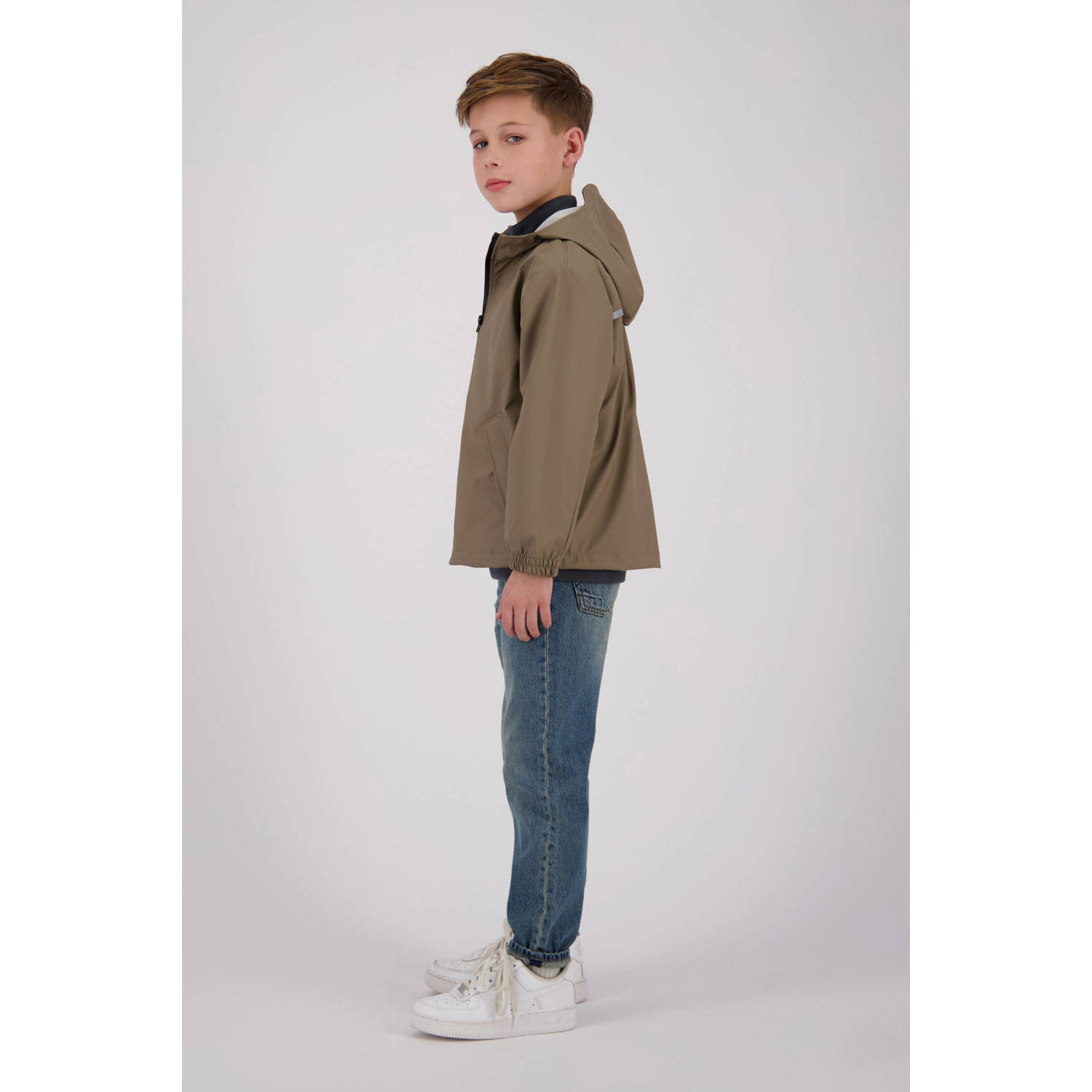 Vingino kids regenjas Thyfoon lichtbruin