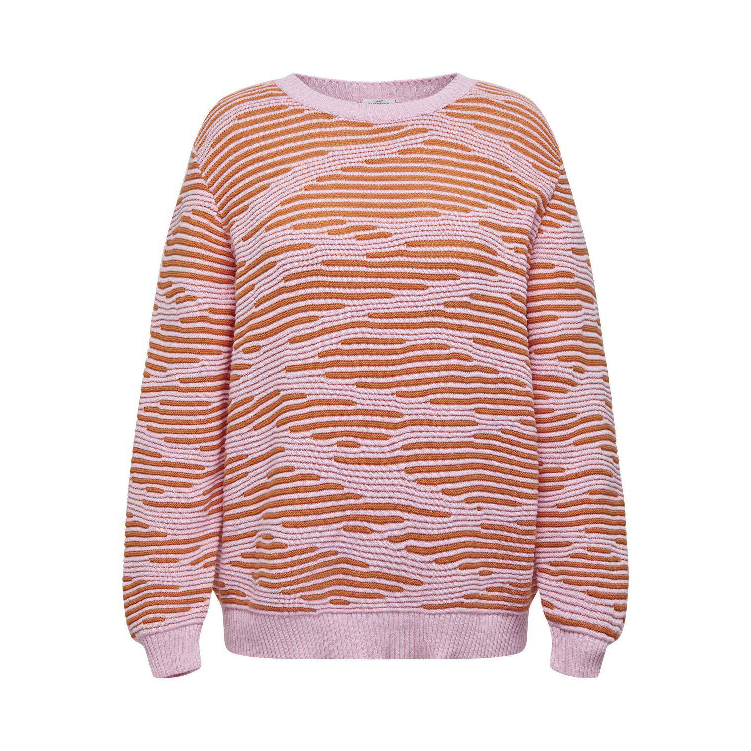 ONLY CARMAKOMA sweater CAREMMA roze oranje