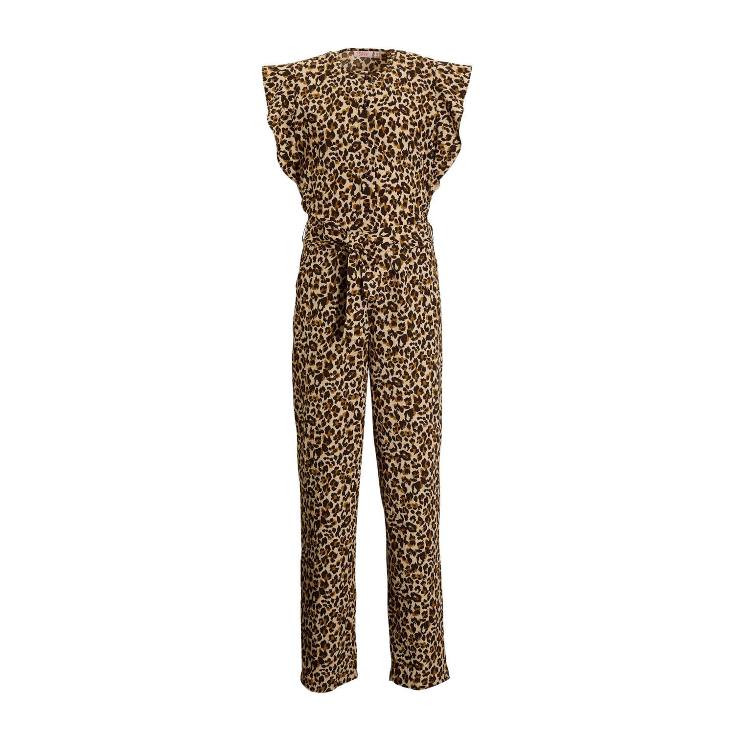 Orange Stars jumpsuit Raye panterprint beige