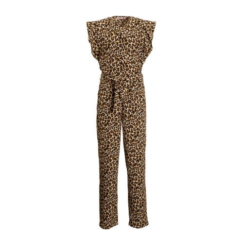 Orange Stars jumpsuit Raye panterprint beige afbeelding