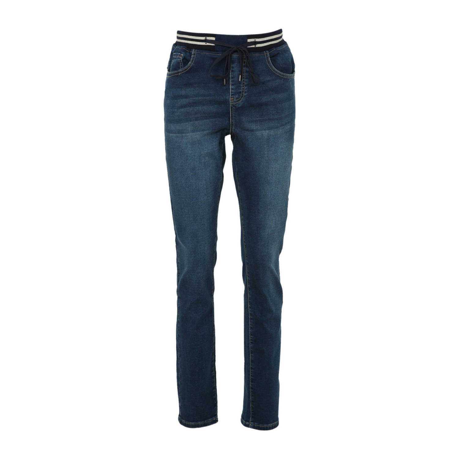 Paprika straight fit broek dark blue denim