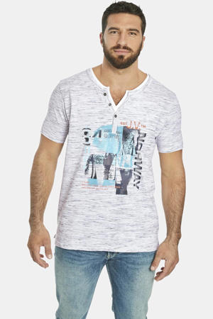 +FIT Collectie T-shirt BALTFRIED Plus Size met printopdruk grijs