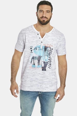 +FIT Collectie T-shirt BALTFRIED Plus Size met printopdruk grijs