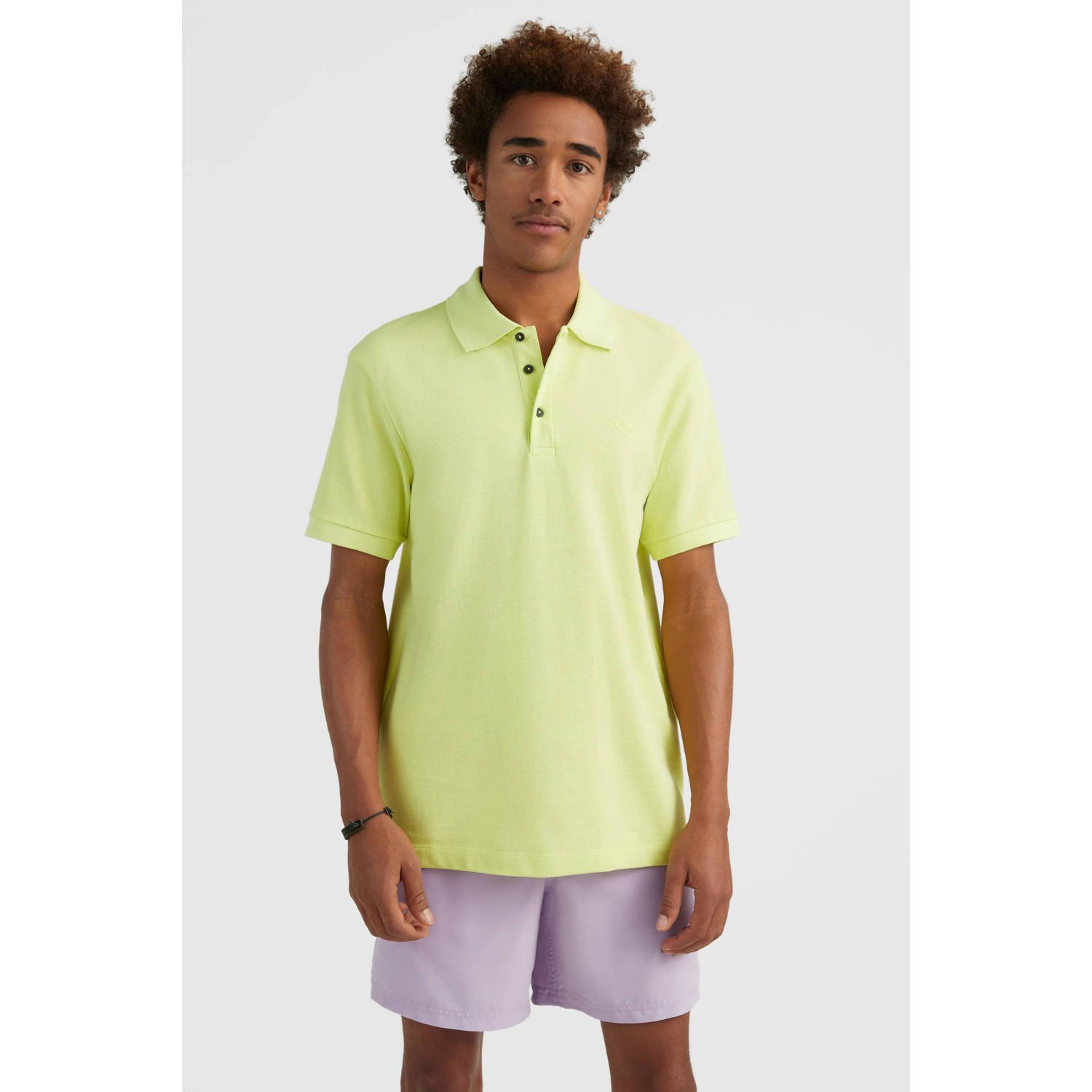 O'Neill regular fit polo limegroen