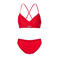 O'Neill voorgevormde bikini set Baay Maoi rood