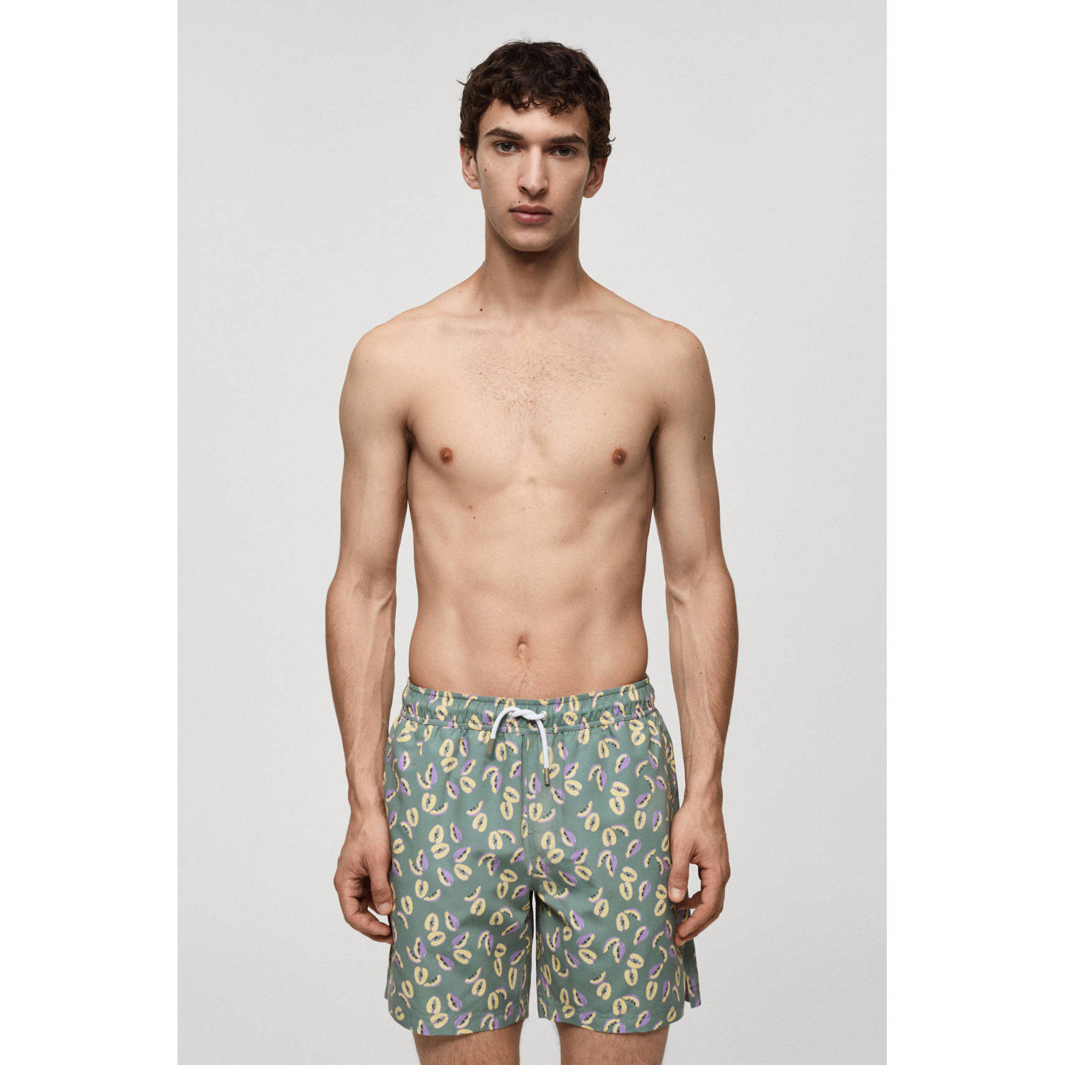 Mango Man zwemshort groen geel lila