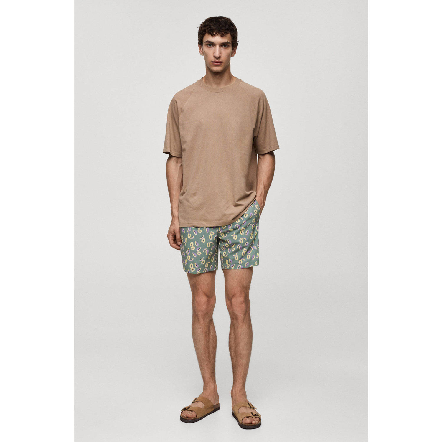 Mango Man zwemshort groen geel lila