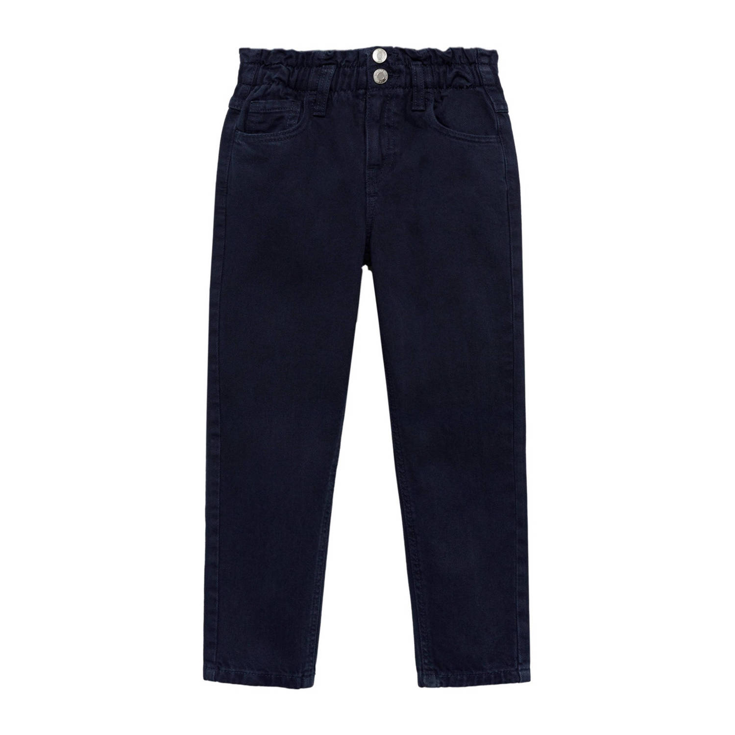 Mango Kids regular fit broek lichtblauw Meisjes Katoen Effen 116