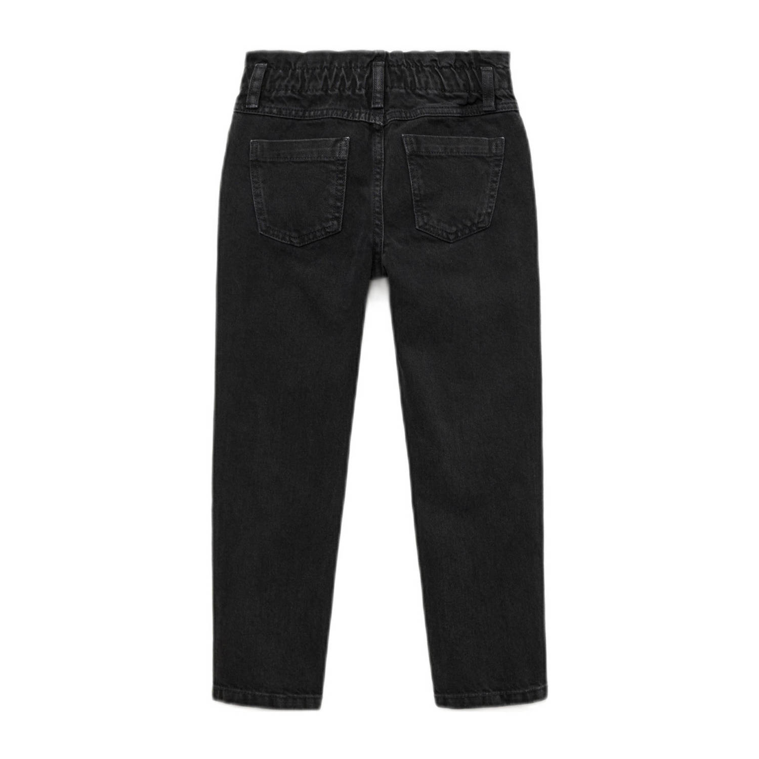 Mango Kids regular fit broek zwart