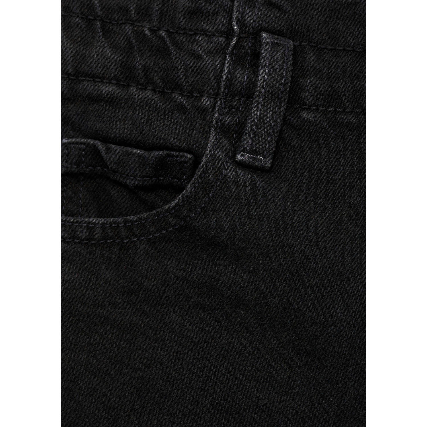 Mango Kids regular fit broek zwart