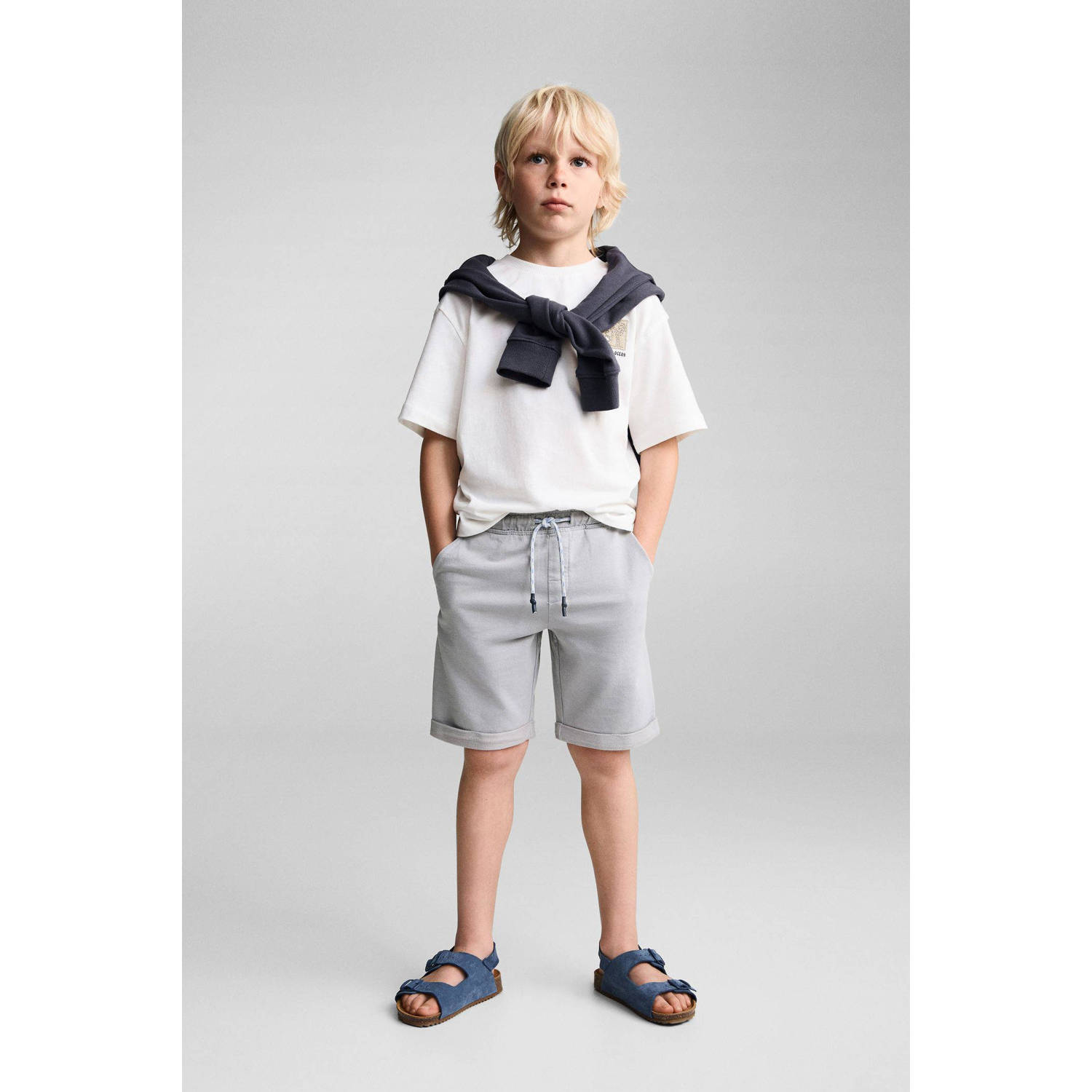Mango Kids casual short grijs