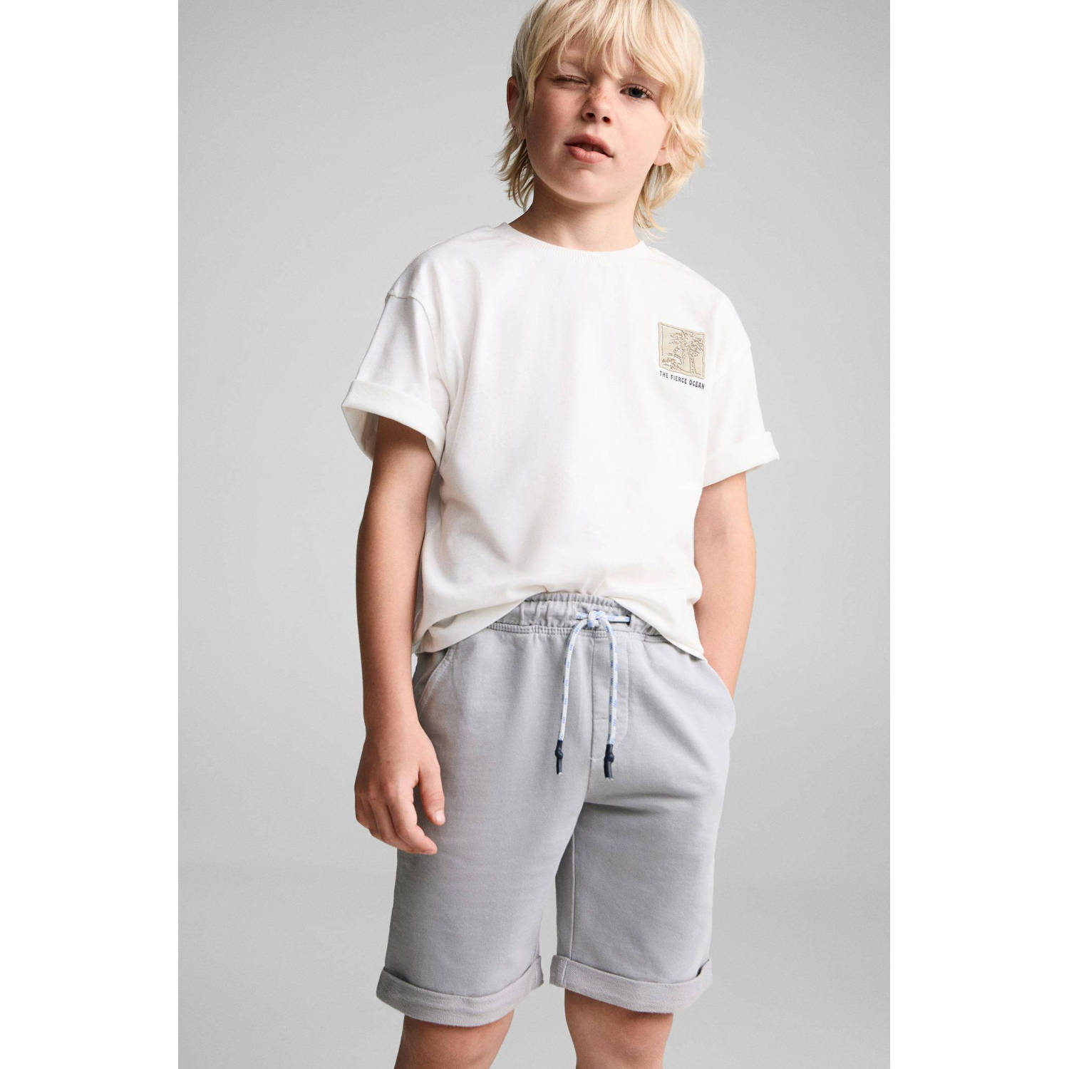 Mango Kids casual short grijs