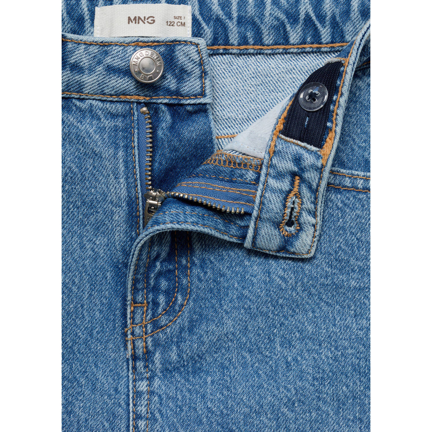 Mango Kids spijkerrok changeant blauw