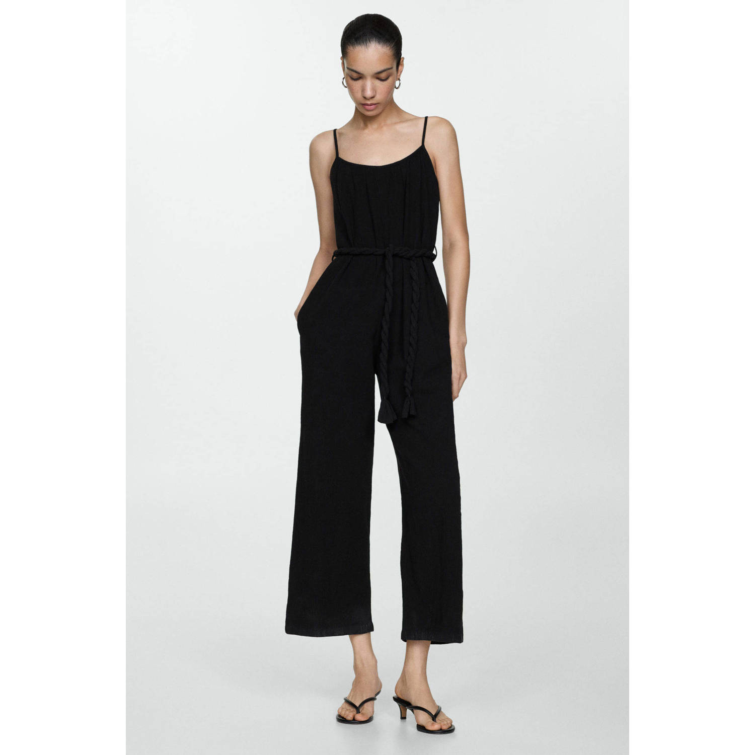 Mango jumpsuit zwart