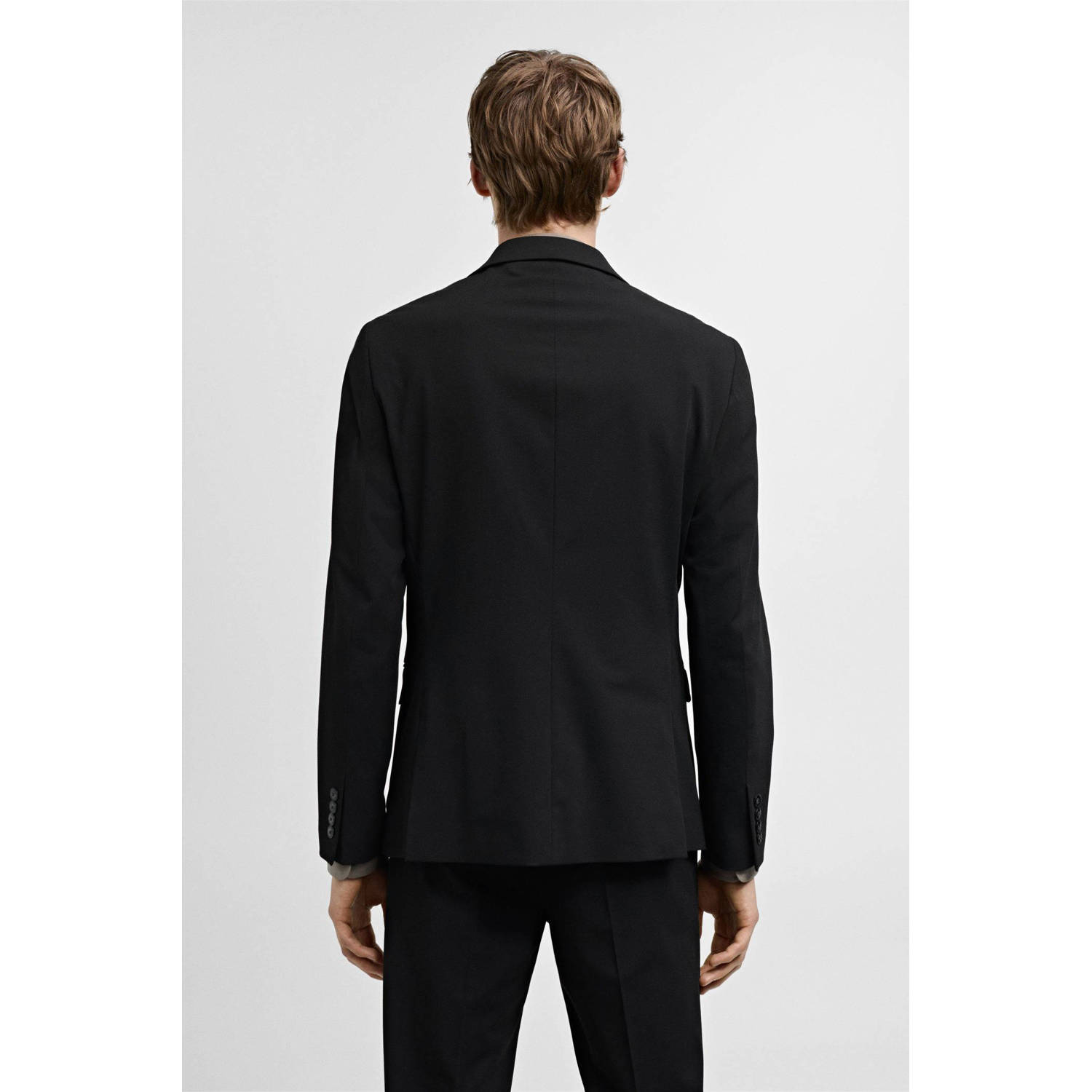 Mango Man super slim fit colbert zwart