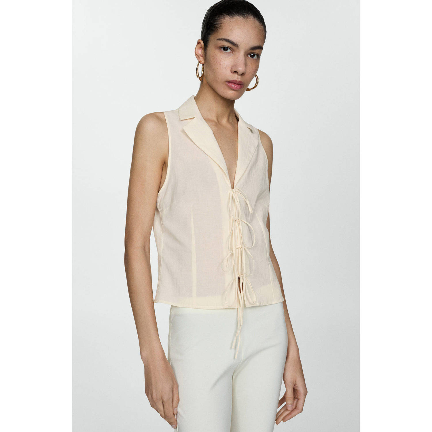 Mango blousetop beige