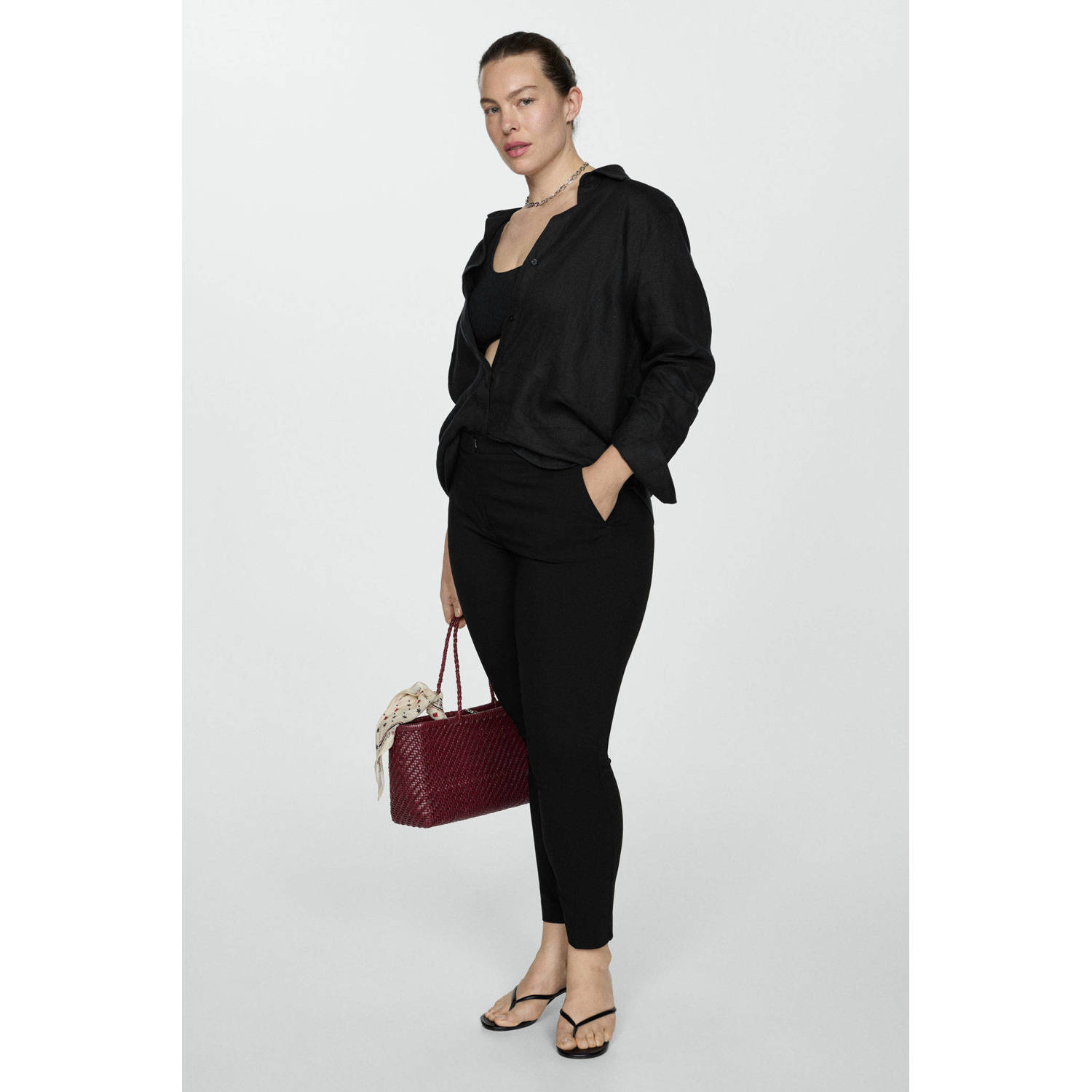 Mango broek zwart