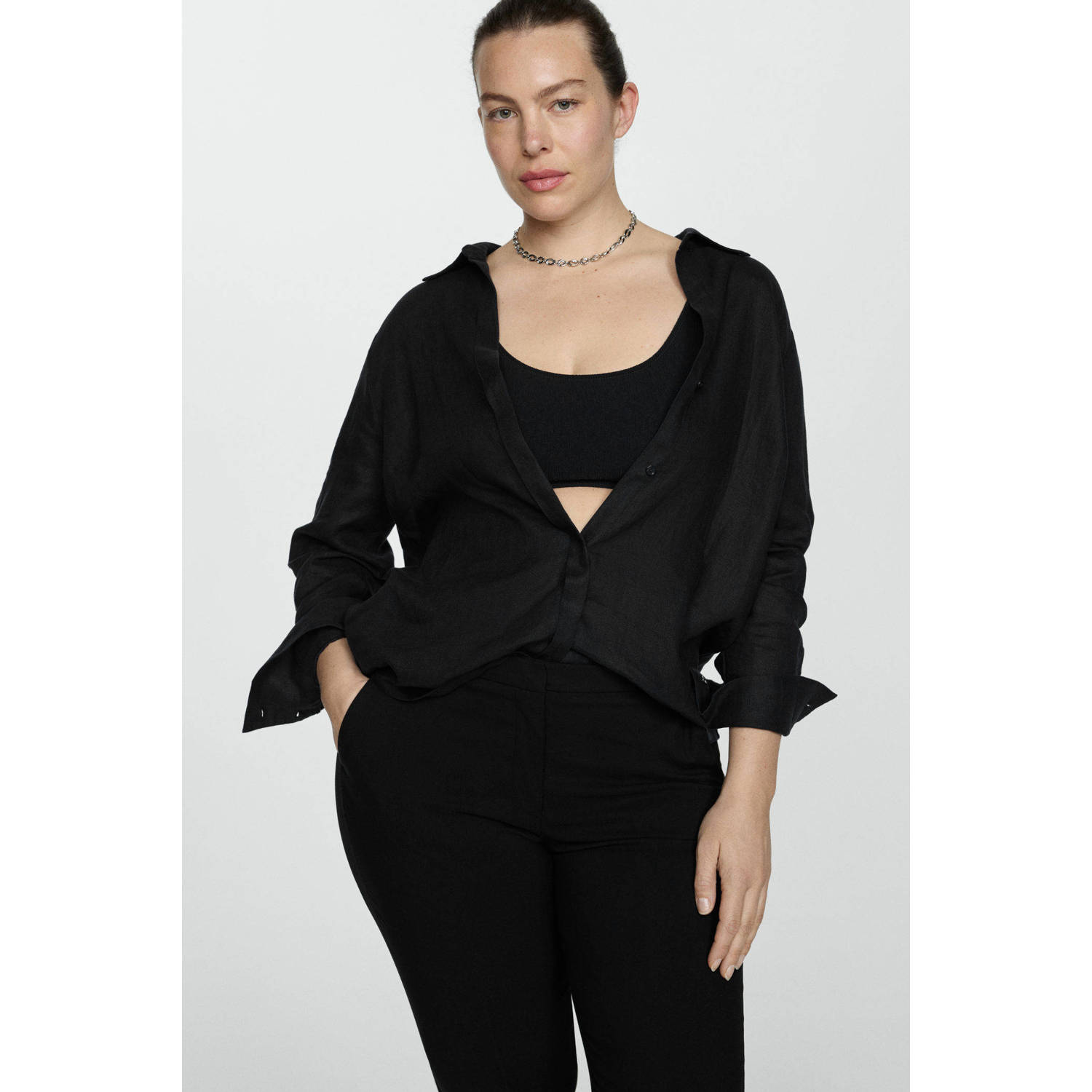Mango broek zwart