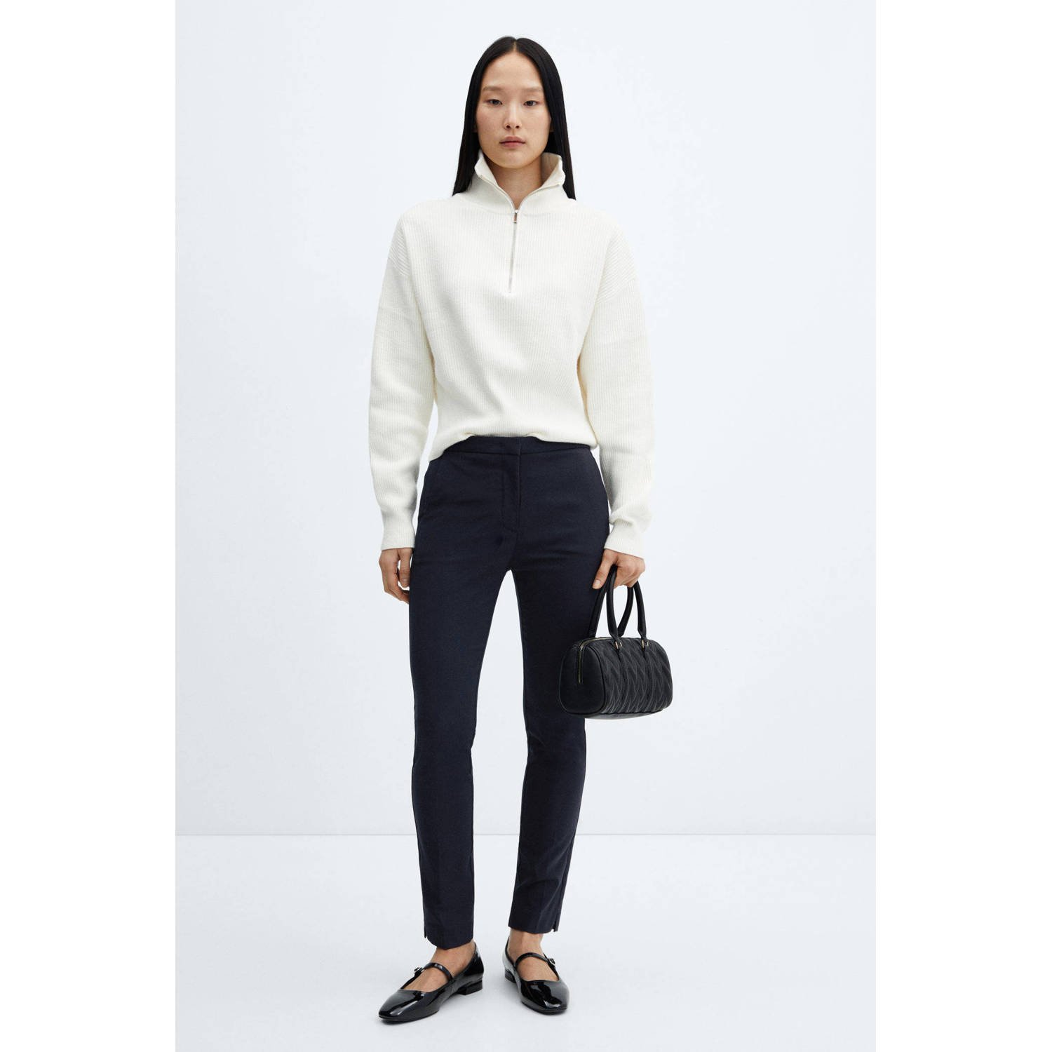 Mango broek marine