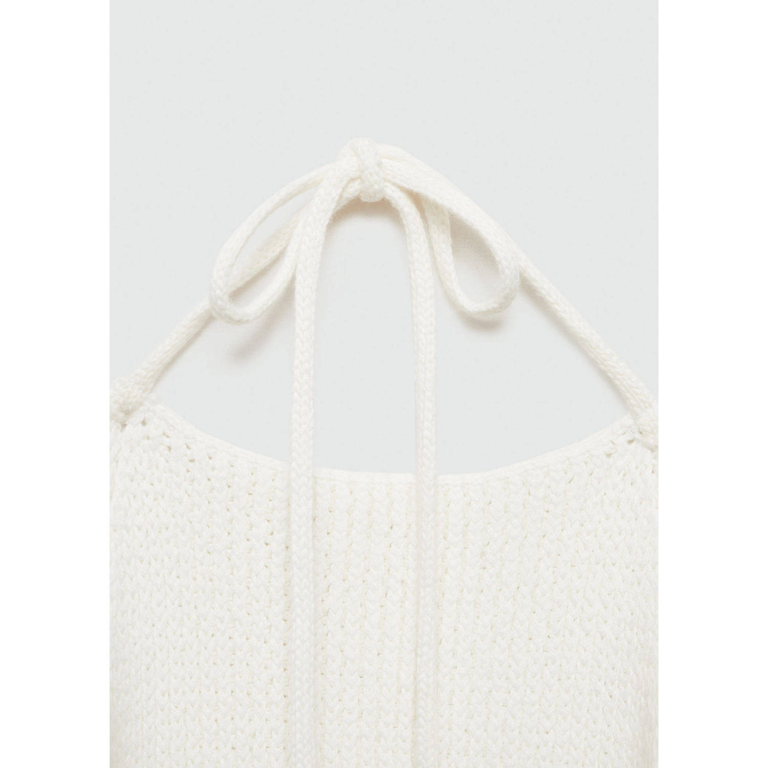 MANGO TEEN gebreide top wit