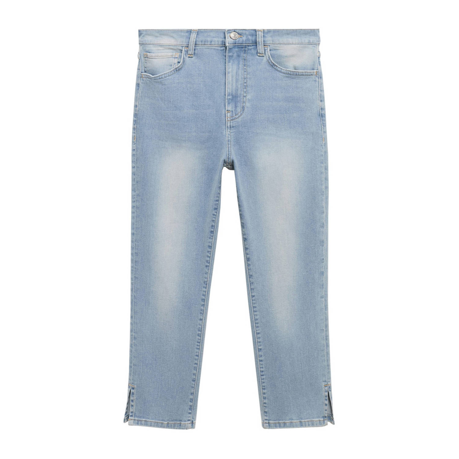 Mango skinny broek light blue denim