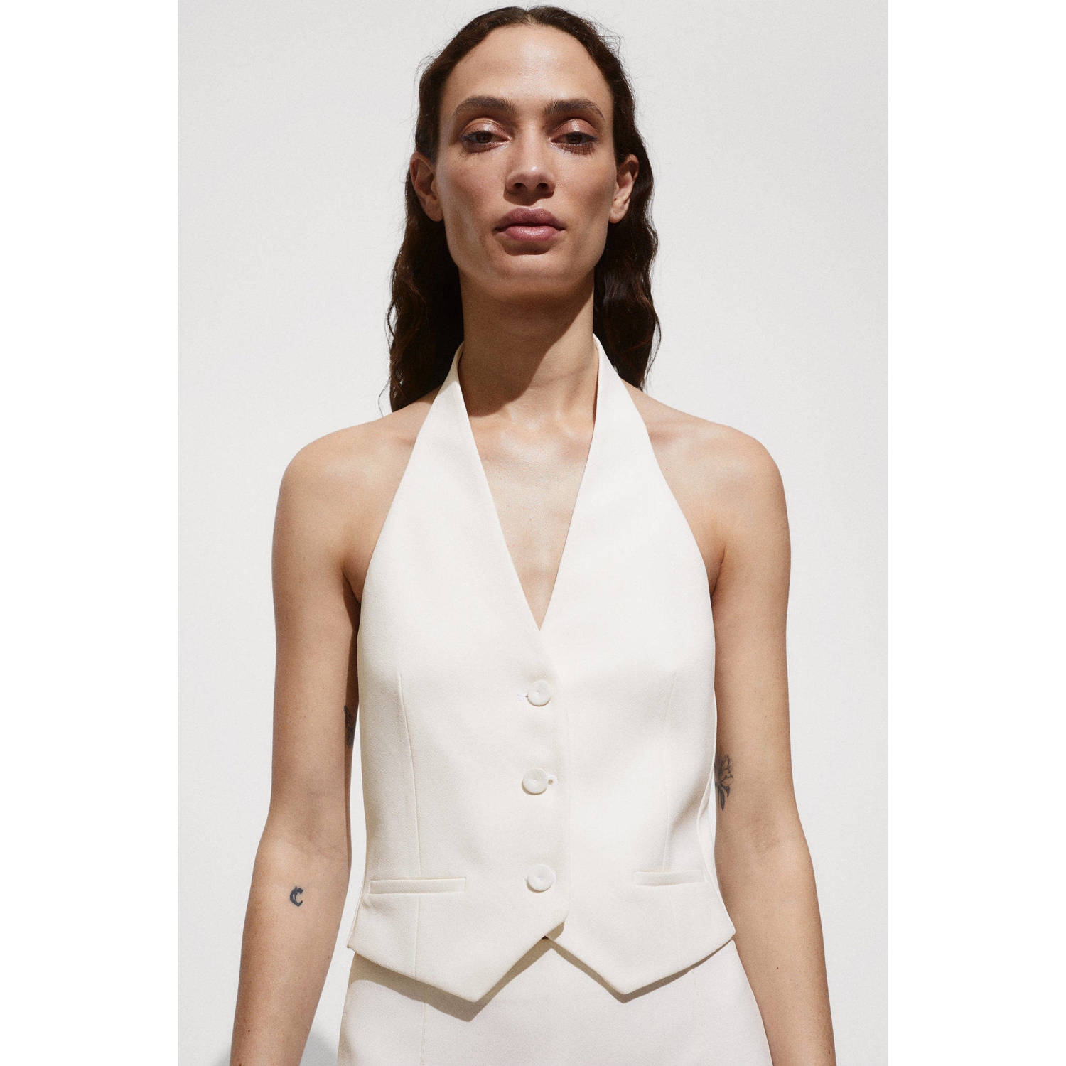 Mango gilet ecru