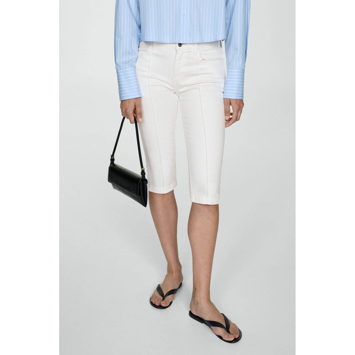 Mango skinny broek wit